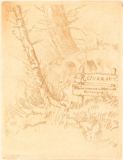 R.Guerautのアドレス M.R.Guerautのアドレス。 作： Alphonse Legros