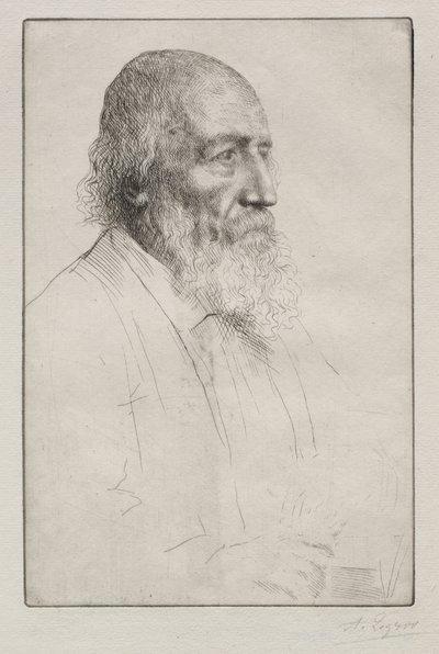 アルフレッド卿テニーソン。 作： Alphonse Legros