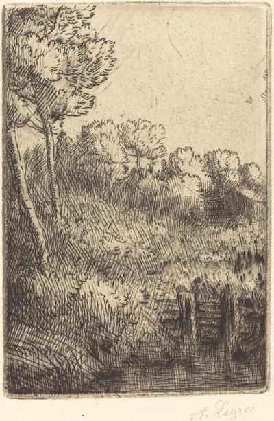 マルヌ川沿い 作： Alphonse Legros
