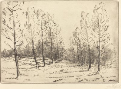 ポプラ通り 作： Alphonse Legros