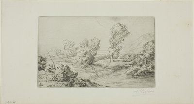 マルヌ川のほとり 作： Alphonse Legros