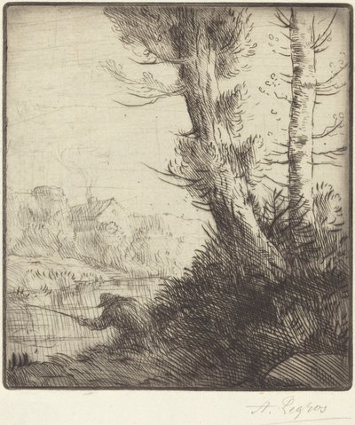 オワーズ ボード ド ロワーズの銀行。 作： Alphonse Legros