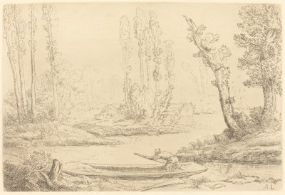 アミアン近郊のソンム川岸 作： Alphonse Legros