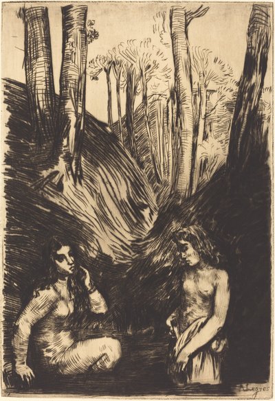 水浴者 作： Alphonse Legros