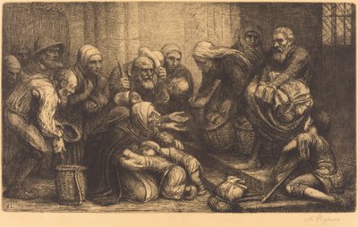 ブリュッセルの乞食 作： Alphonse Legros
