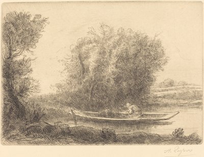 ベンド・イン・ザ・リバー (Un coin de riviere) 作： Alphonse Legros