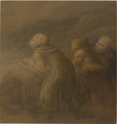 トラブルのボート。 作： Alphonse Legros
