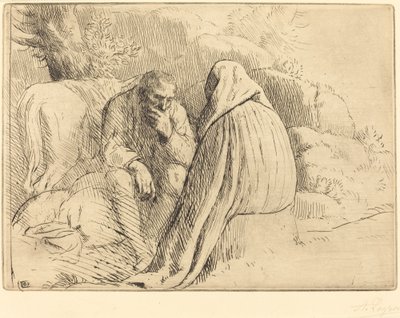 ボヘミアン野営地 作： Alphonse Legros