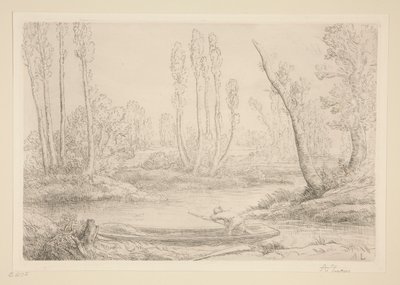 近くのソンムの銀行 作： Alphonse Legros