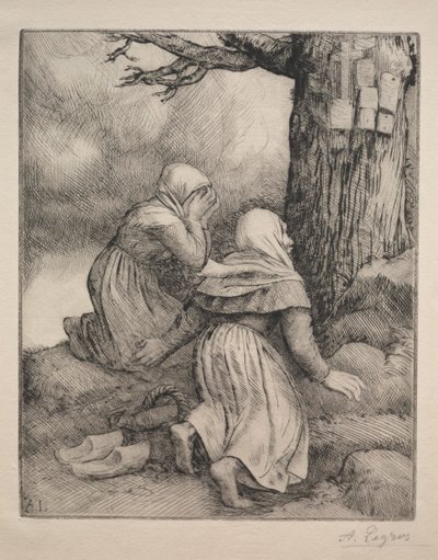 Tree Larbre de salutの前でお辞儀。 作： Alphonse Legros