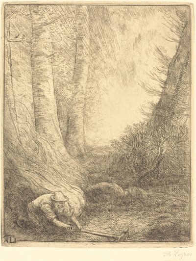 草を燃やす ハーブ・バーナー 作： Alphonse Legros