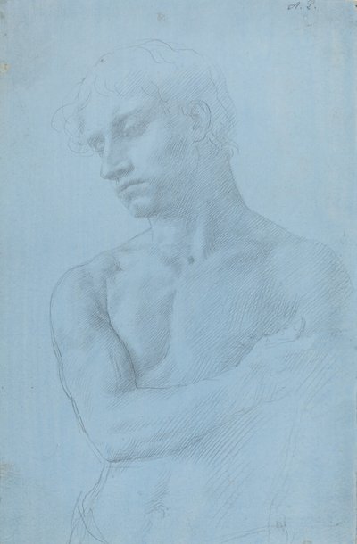 ヌードマンのバスト。 作： Alphonse Legros