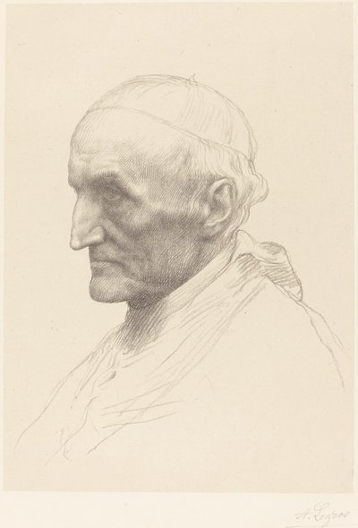 マニング枢機卿、二皿目 作： Alphonse Legros