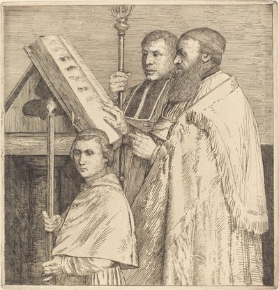聖歌隊、第 2 プレート Le lutrin。 作： Alphonse Legros