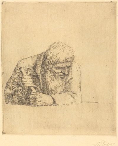 好奇心旺盛な男 好奇心旺盛な男。 作： Alphonse Legros