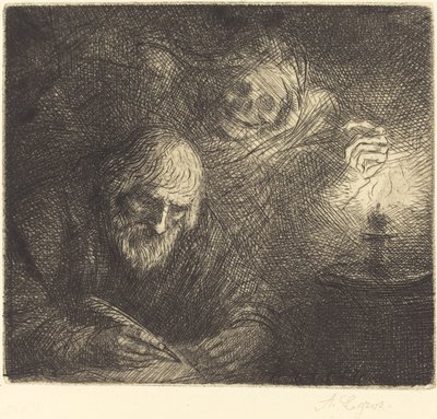 死と哲学者 死と哲学者。 作： Alphonse Legros
