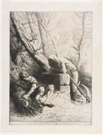 死と木こり 作： Alphonse Legros