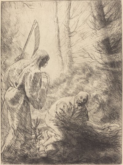 死と木こり、第2版 La Mort de le bucheron。 作： Alphonse Legros