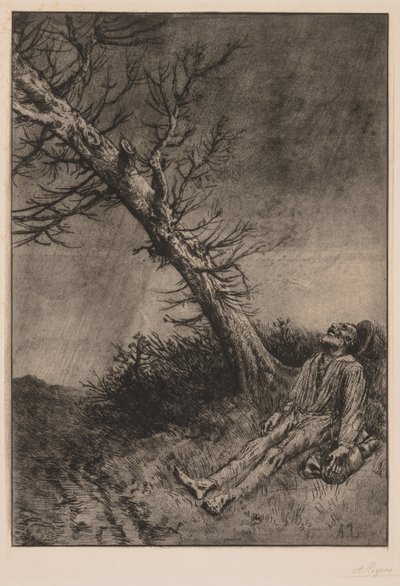 バガボンドの死 作： Alphonse Legros