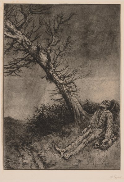 バガボンドの死。 作： Alphonse Legros