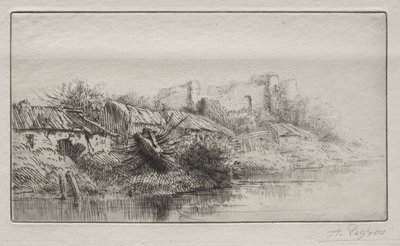 さびれた村 作： Alphonse Legros