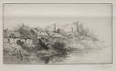 寒村。 作： Alphonse Legros