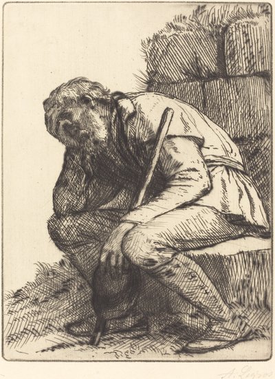 絶望的な男 絶望的な彼。 作： Alphonse Legros