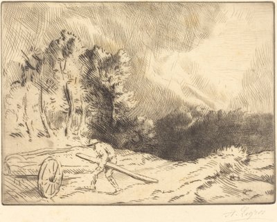 ブルゴーニュの森の端 Un coin de foret en Bourgogne。 作： Alphonse Legros