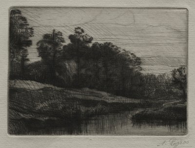 イブニング。 作： Alphonse Legros