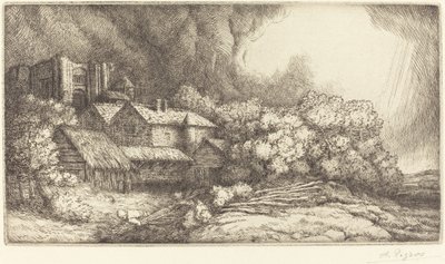 修道院の農場 作： Alphonse Legros