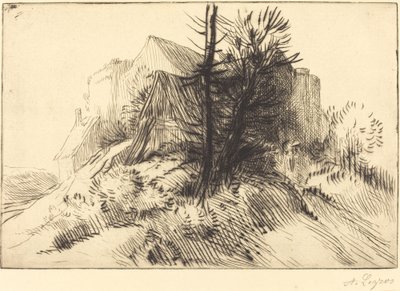 冬の農場 作： Alphonse Legros