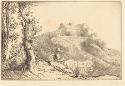丘の上の農場 作： Alphonse Legros
