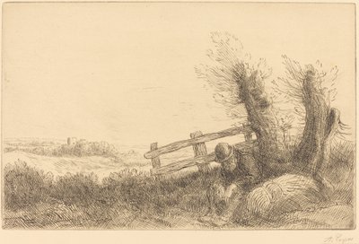 ファーマー リクライニング 休憩中のファーマー。 作： Alphonse Legros