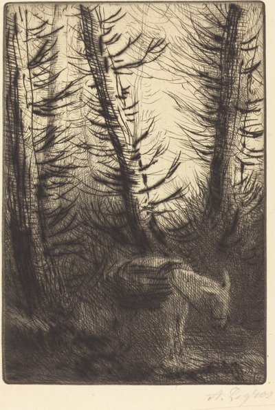 農夫と彼のロバ 農夫と彼のロバ。 作： Alphonse Legros