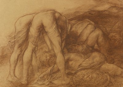 死んだ兵士を取り除く図 作： Alphonse Legros