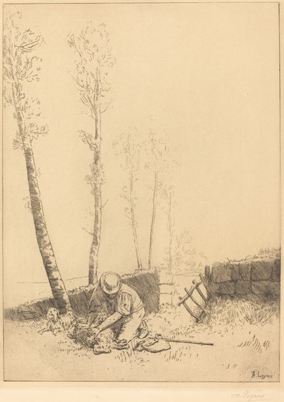 羊を探して (ル・ムートン・レトローヴ) 作： Alphonse Legros