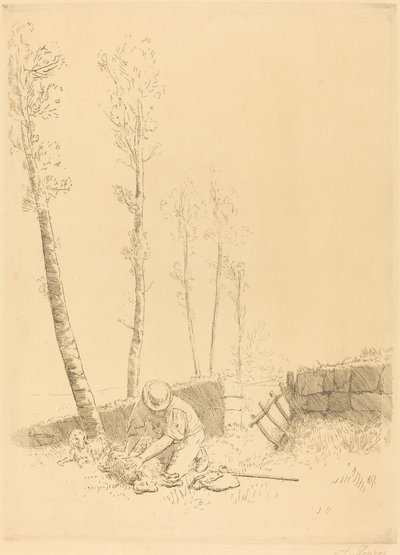 羊を探して (ル・ムートン・レトローヴ) 作： Alphonse Legros