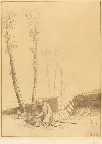 羊を探して (ル・ムートン・レトローヴ) 作： Alphonse Legros