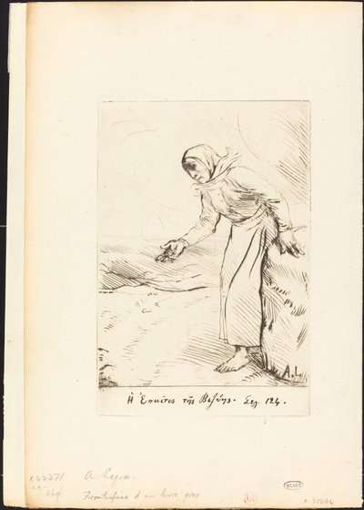 口絵 (ヴェゼの物乞いの女) 作： Alphonse Legros