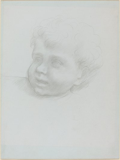 子供の頭。 作： Alphonse Legros