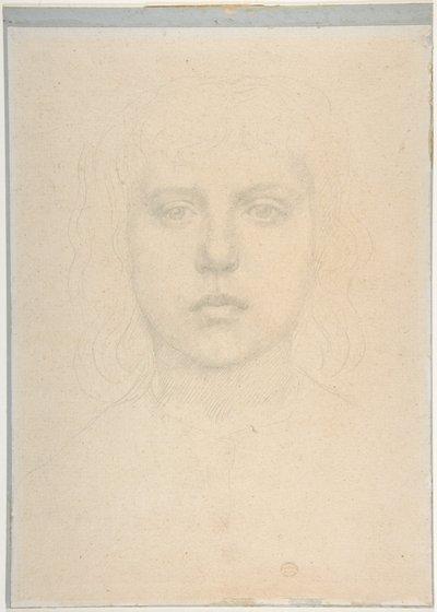少女の頭部習作 作： Alphonse Legros