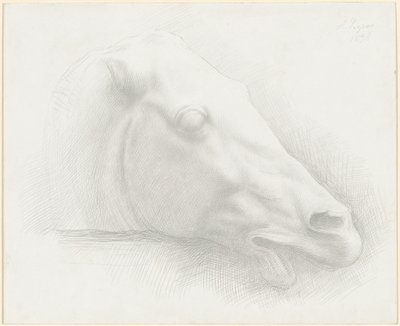 パルテノン神殿の馬の頭 作： Alphonse Legros