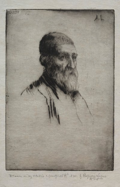 男の頭。 作： Alphonse Legros