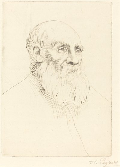 オヤジのエチュード・ド・テテの頭。 作： Alphonse Legros