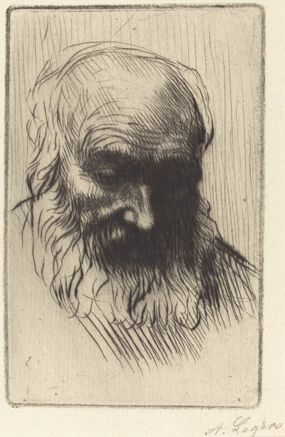 オヤジのエチュード・ド・テテの頭。 作： Alphonse Legros