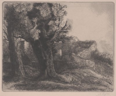 遺跡では、19世紀半ばから20世紀初頭 作： Alphonse Legros