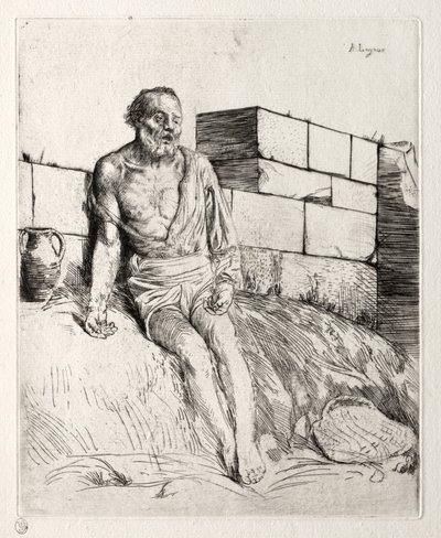ジョブ（一皿目） 作： Alphonse Legros
