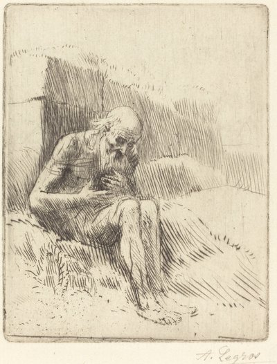 ジョブ、2 番目のプレート 作： Alphonse Legros