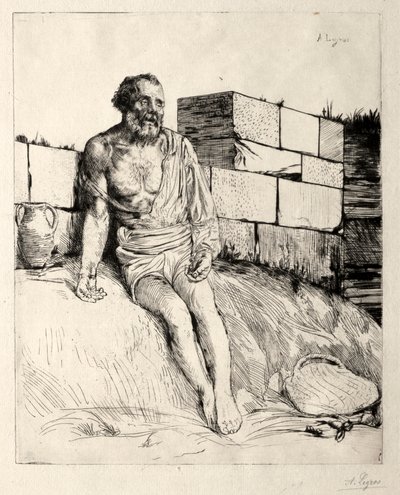 ジョブファーストプレート。 作： Alphonse Legros