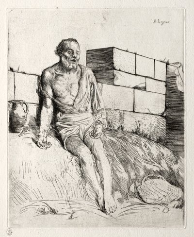 ジョブファーストプレート。 作： Alphonse Legros